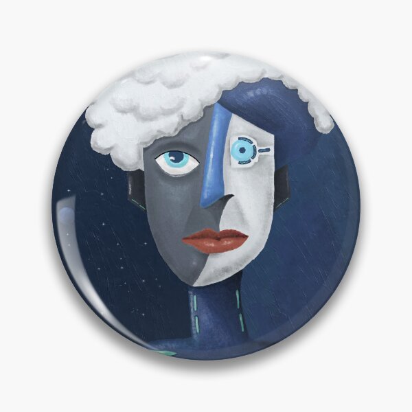 Item preview, Alien No.10 - The Researcher | Brilliant Mind Sci-Fi Cubism Art designed and sold by aekritdeach.