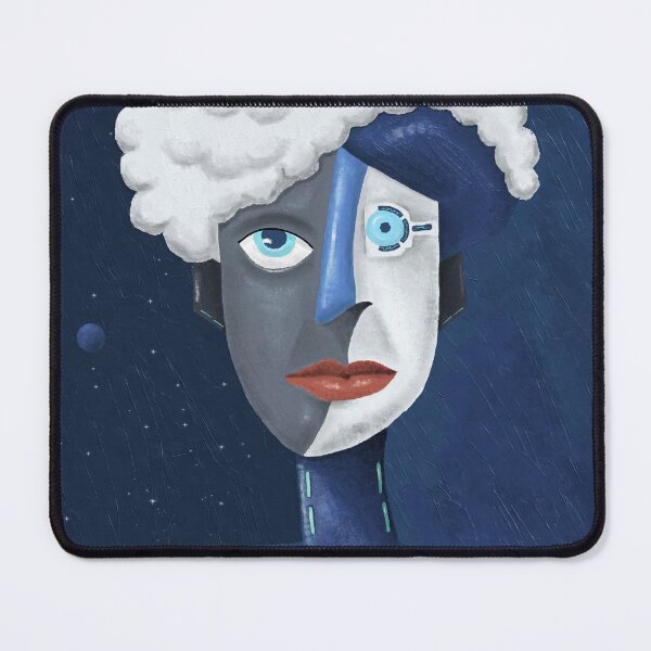 Item preview, Alien No.10 - The Researcher | Brilliant Mind Sci-Fi Cubism Art designed and sold by aekritdeach.