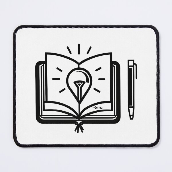 Item preview, Open Book with Light Bulb Icon Line Art – Symbol of Learning and Inspiration designed and sold by Artisan Finds Online.