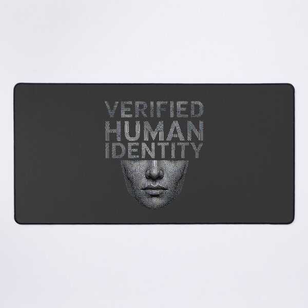 Item preview, Verified Human Identity Cyberpunk Biometric Face Art designed and sold by ANJ Creative Designs.