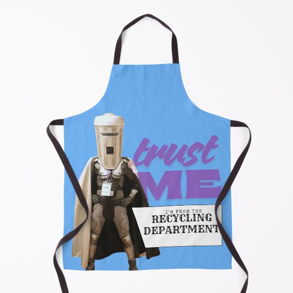 Item preview, Trust Me, I'm from the Recycling Department – Funny Satirical Meme Binface designed and sold by Palette & Hue.