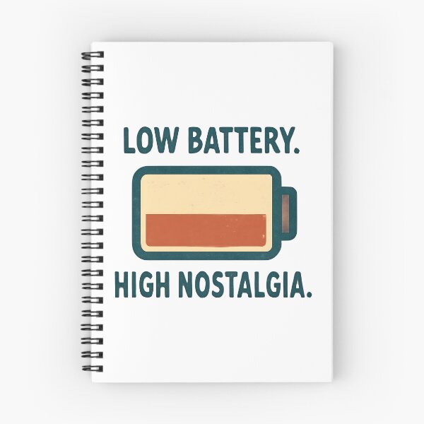 Item preview, Low Battery High Nostalgia – Funny Retro Battery Vintage Y2K Graphic Tee designed and sold by KAM-KAM-STORE.
