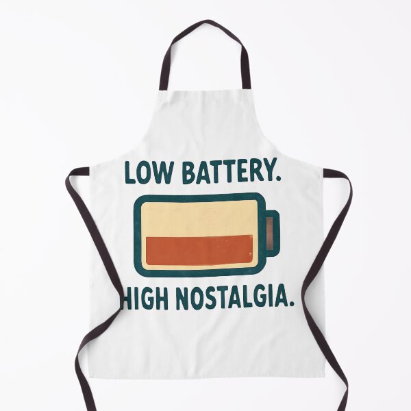 Item preview, Low Battery High Nostalgia – Funny Retro Battery Vintage Y2K Graphic Tee designed and sold by KAM-KAM-STORE.