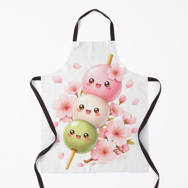 Item preview, Kawaii Dango Skewer with Sakura Blossoms – Cute Japanese Illustration designed and sold by ichiyori.