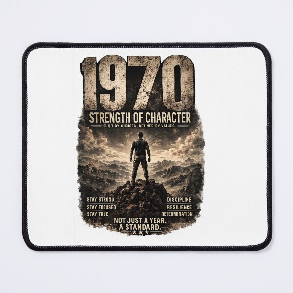 Item preview, 1970 Strength of Character Vintage Birthday Design designed and sold by JMDG Studio.
