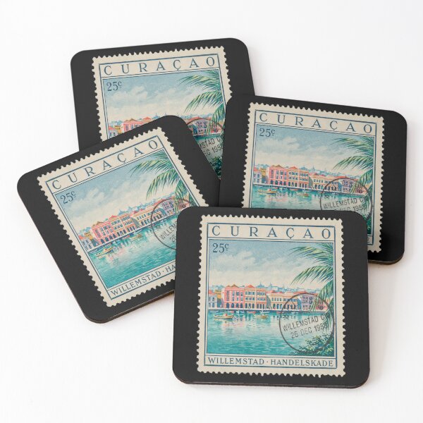 Item preview, Curaçao Willemstad Caribbean Bridge Postage Stamp Sticker designed and sold by stickercuffs.