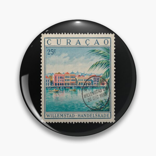 Item preview, Curaçao Willemstad Caribbean Bridge Postage Stamp Sticker designed and sold by stickercuffs.