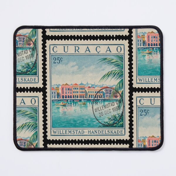 Item preview, Curaçao Willemstad Caribbean Bridge Postage Stamp Sticker designed and sold by stickercuffs.