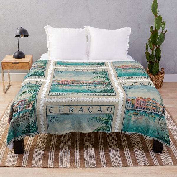Item preview, Curaçao Willemstad Caribbean Bridge Postage Stamp Sticker designed and sold by stickercuffs.