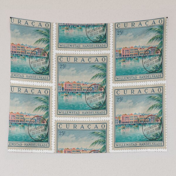 Item preview, Curaçao Willemstad Caribbean Bridge Postage Stamp Sticker designed and sold by stickercuffs.
