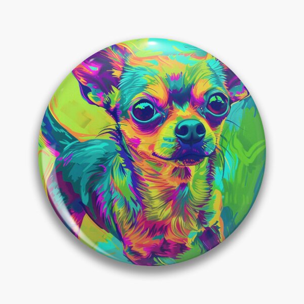 Item preview, Pop art Chihuahua drawing: A play of colors celebrating the joy of life designed and sold by Dianag76.