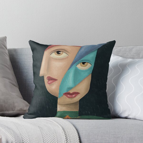 Item preview, Alien No.7 - Warp Gate Creator | Cubist Sci-Fi Portrait | Acrylic Abstract Alien Art designed and sold by aekritdeach.