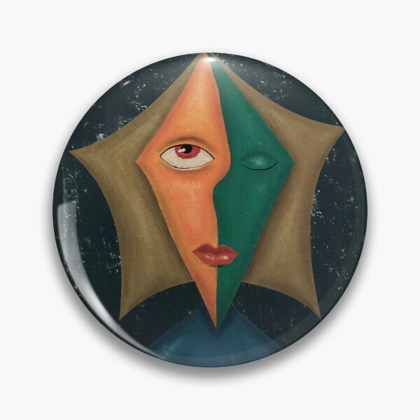 Item preview, Alien No.6 – The Star Creator | Cubist Cosmic Guardian | Abstract Sci-Fi Portrait designed and sold by aekritdeach.