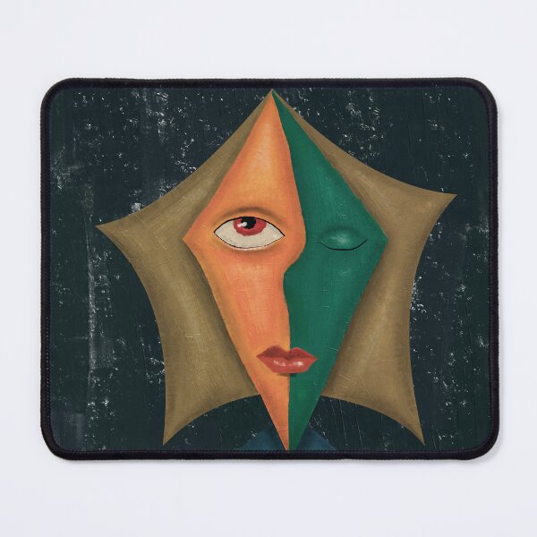 Item preview, Alien No.6 – The Star Creator | Cubist Cosmic Guardian | Abstract Sci-Fi Portrait designed and sold by aekritdeach.