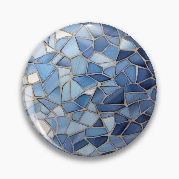 Item preview, Blue  Stained Glass Mosaic Texture Artwork  designed and sold by NivyasArtistry.