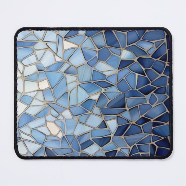 Item preview, Blue Stained Glass Mosaic Texture Artwork designed and sold by NivyasArtistry.