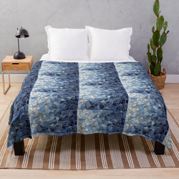 Item preview, Blue Stained Glass Mosaic Texture Artwork designed and sold by NivyasArtistry.