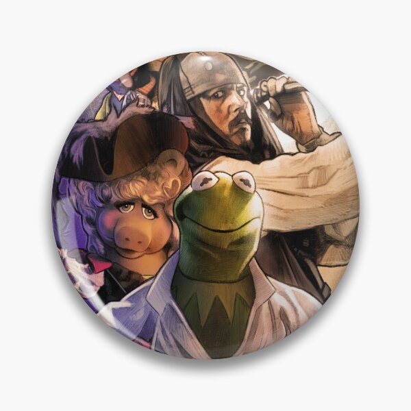 Item preview, Captain Jack Sparrow & Muppets Inspired Design | Funny Pirates Muppets Mashup designed and sold by BlackThistleArt.