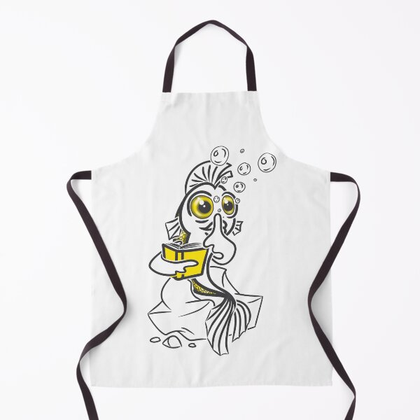 Item preview, Quiet Goldfish Reading Line Art designed and sold by Samaya-.