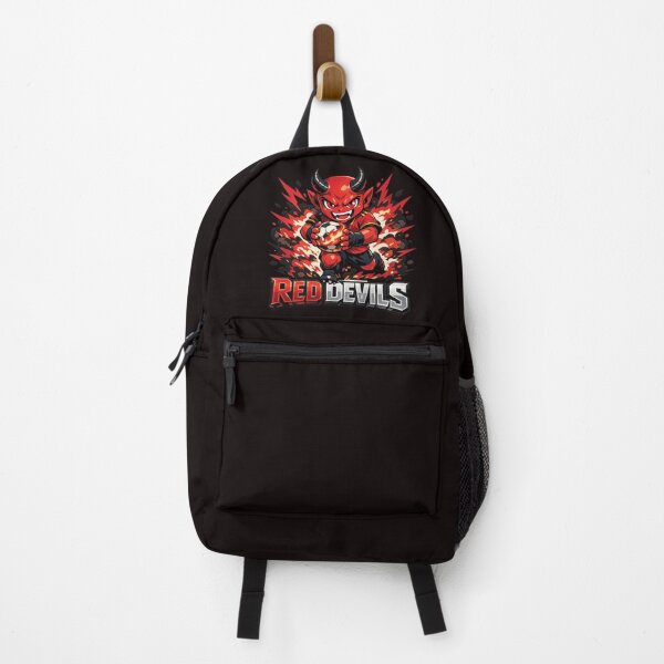 Item preview, Fierce Red Demon Football Mascot Manchester United Chibi Esports Style Graphic Fiery Sports Cartoon designed and sold by Aekkaporn.
