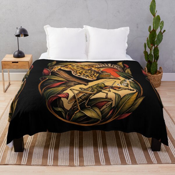Item preview, The Last Song Before Dinner - Leopard Gecko & Cricket Illustration designed and sold by tellia-kallisto.