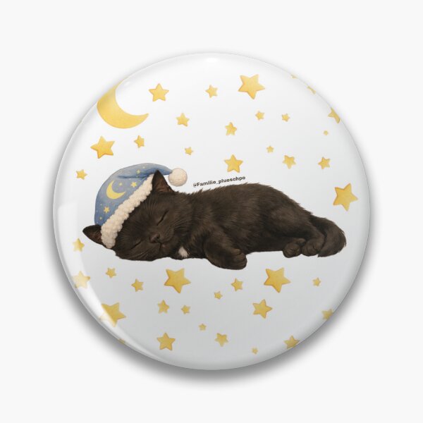 Item preview, Mautzi is sleeping (without a floor, with stars) designed and sold by plueschpo.