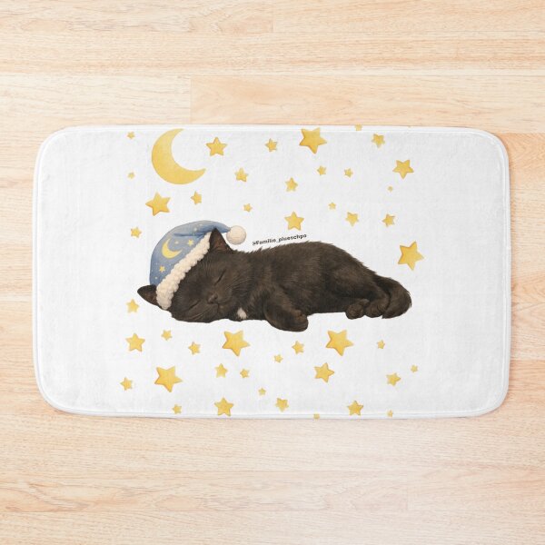 Item preview, Mautzi is sleeping (without a floor, with stars) designed and sold by plueschpo.