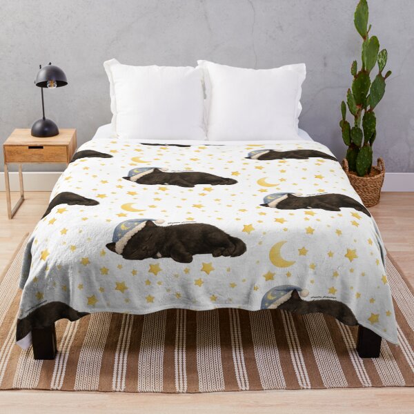 Item preview, Mautzi is sleeping (without a floor, with stars) designed and sold by plueschpo.