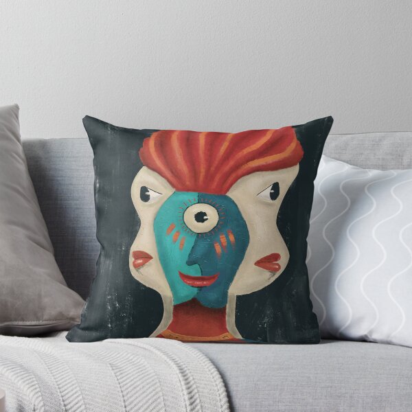 Item preview, Alien No.4 – The Oracle Alien – The One Who Sees Tomorrow | Cubist Acrylic Art designed and sold by aekritdeach.