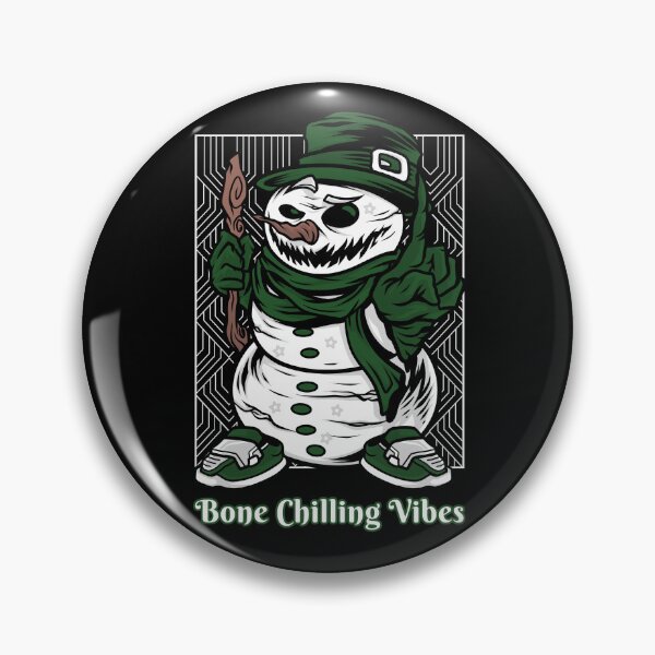 Item preview, Creepy Snowman - Bone Chilling Vibes designed and sold by Giddy Bear Gifts.