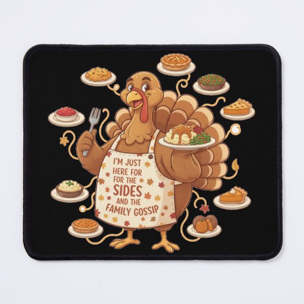 Item preview, Funny Thanksgiving Turkey Im Just Here For The Sides designed and sold by DeliaDesignsCo.
