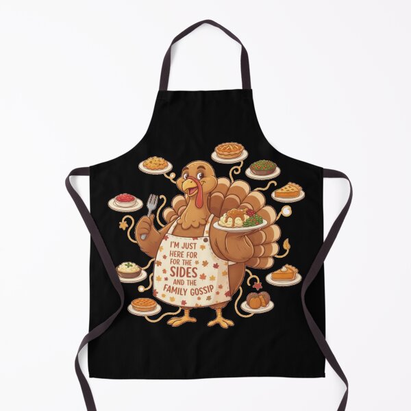 Item preview, Funny Thanksgiving Turkey Im Just Here For The Sides designed and sold by DeliaDesignsCo.