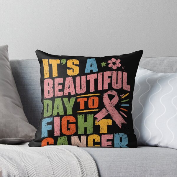 Item preview, It's A Beautiful Day To Fight Cancer Awareness Pink Ribbon Support designed and sold by JonesFlora2025.