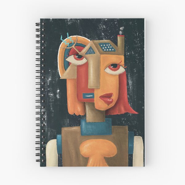 Item preview, Alien No.3 – The Silent Bridge | Cubist Acrylic Portrait designed and sold by aekritdeach.