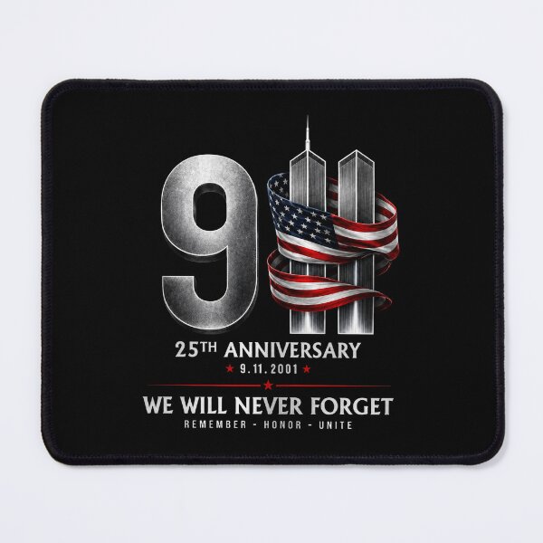 Item preview, 9-11 25th Anniversary Memorial, Patriotic American Flag Tribute, September 11, Memorial, Never Forget Patriot Day  designed and sold by PiaCherry.