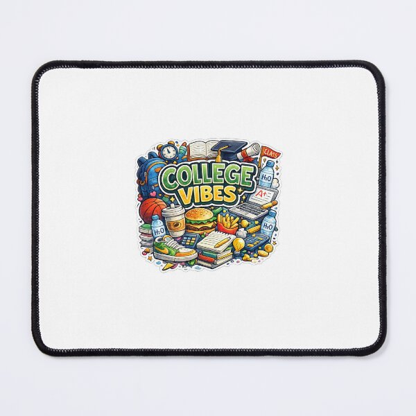 Item preview, College Vibes Sticker – Student Life Aesthetic | Colorful Campus T-Shirt Design designed and sold by LarkLeaf.