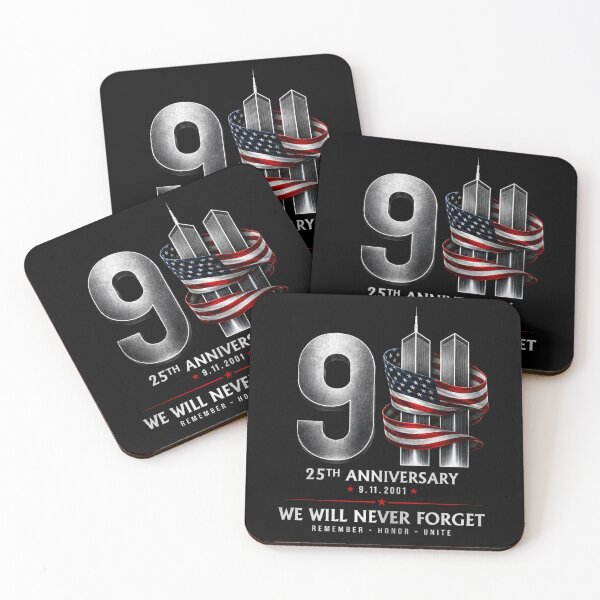 Item preview, 9-11 25th Anniversary Memorial, Patriotic American Flag Tribute, September 11, Memorial, Never Forget Patriot Day  designed and sold by PiaCherry.