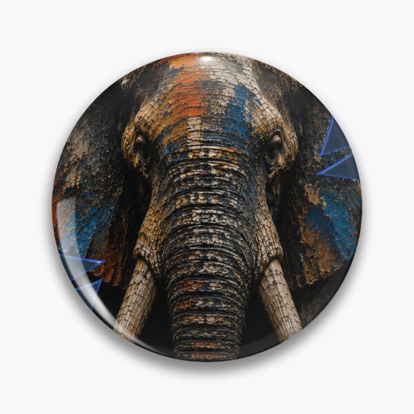Item preview, Disciplined Founder Geometric Elephant Stone Relief Home Office Wall Art Poster designed and sold by SavannaStrikes.