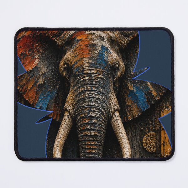 Item preview, Disciplined Founder Geometric Elephant Stone Relief Home Office Wall Art Poster designed and sold by SavannaStrikes.