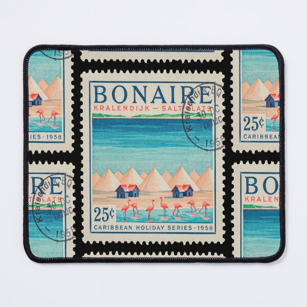 Item preview, Bonaire Kralendijk Caribbean Salt Flats Postage Stamp Sticker designed and sold by stickercuffs.