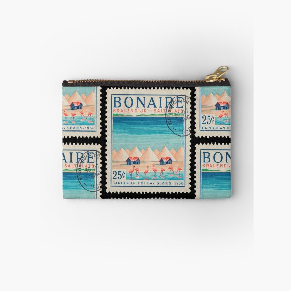 Item preview, Bonaire Kralendijk Caribbean Salt Flats Postage Stamp Sticker designed and sold by stickercuffs.