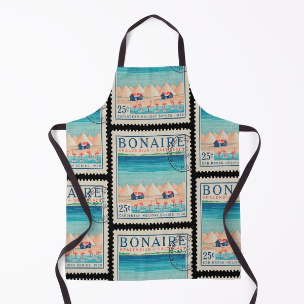 Item preview, Bonaire Kralendijk Caribbean Salt Flats Postage Stamp Sticker designed and sold by stickercuffs.