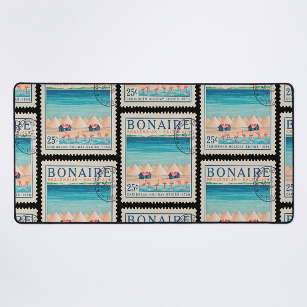Item preview, Bonaire Kralendijk Caribbean Salt Flats Postage Stamp Sticker designed and sold by stickercuffs.