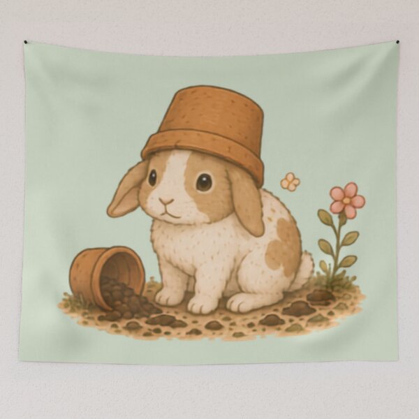 Item preview, Garden Helper Bunny designed and sold by MellowMunchkins.