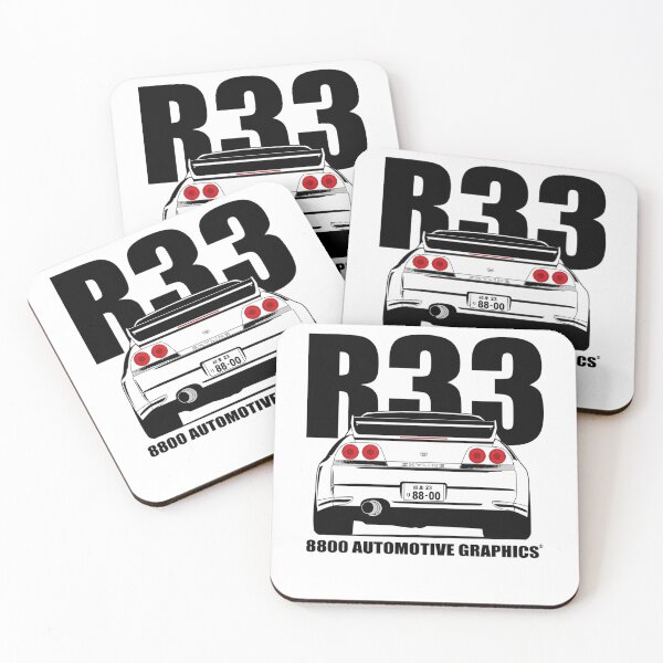 Item preview, Silhouette of Japanese Sports Coupe Showing Red Round Taillights designed and sold by TheGOATFx.
