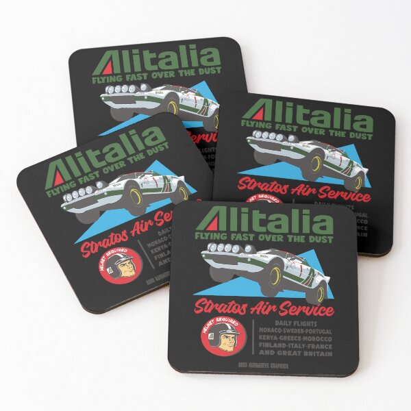 Item preview, Italian Rally Car Jumping High Over Blue Triangle designed and sold by TheGOATFx.