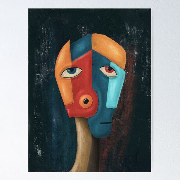 Item preview, Alien Cubist Portrait No. 02 designed and sold by aekritdeach.