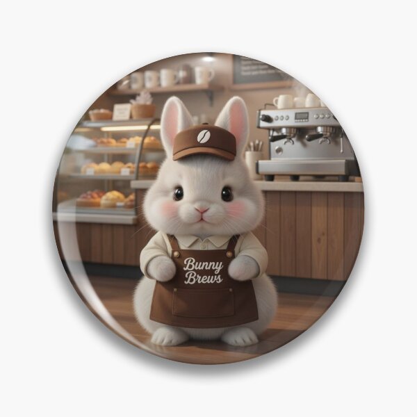 Item preview, Bunny Brews Cute Coffee Barista — Adorable Cafe Aesthetic designed and sold by lovelistivkaa.