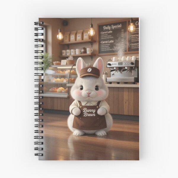 Item preview, Bunny Brews Cute Coffee Barista — Adorable Cafe Aesthetic designed and sold by lovelistivkaa.
