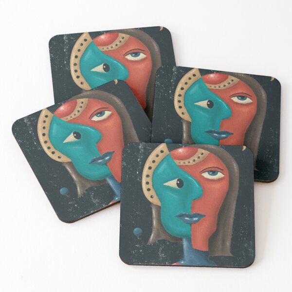 Item preview, Alien Cubist Portrait No. 01 designed and sold by aekritdeach.
